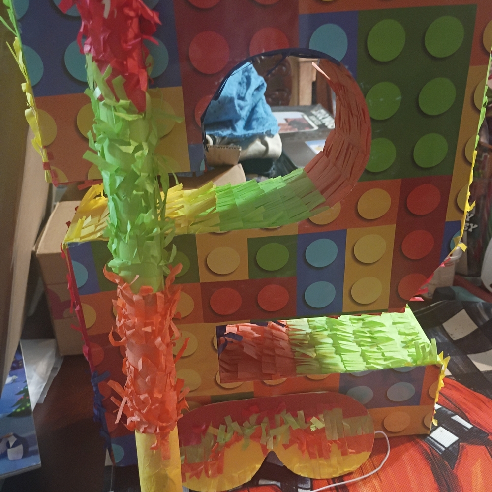 Colorful Block Letter Piñata